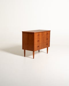 Commode scandinave en teck des années 1950/60
