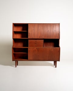 Danish teak highboard with a bar area