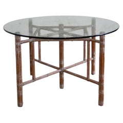 Table à manger en rotin – Mcguire San Francisco – années 1970