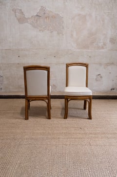 Set Of 8 Bamboo Chairs – Vivai Del Sud – 1970s