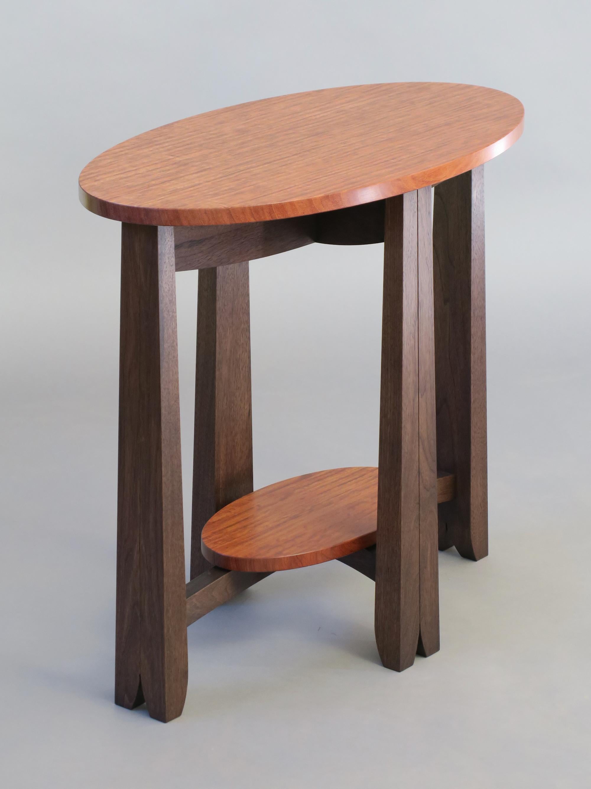 Tavolino ovale -Bubinga, noce annerito  di Thomas Thomas Throop - Su ordinazione in vendita 4