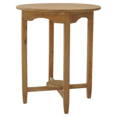 Mesa redonda japonesa antigua 1940-1950 Japandi