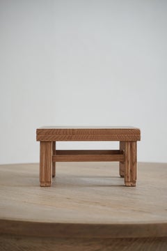 Japanese Antique Keyaki Wood Display Stand, 1930s–1950s, Wabi-Sabi