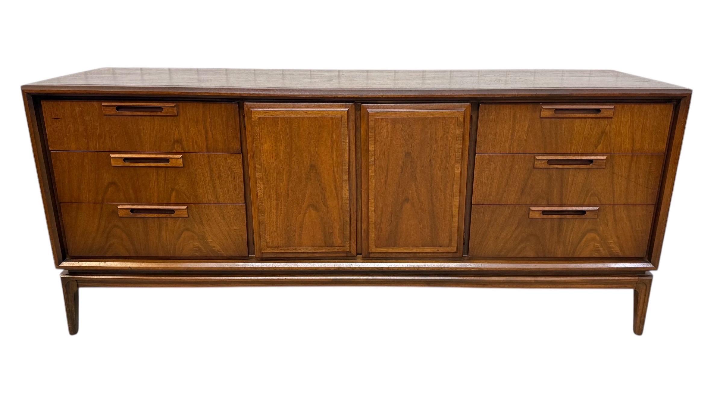 Mid-Century Modern Kent Coffey Perspecta Walnut Armoire For Sale 7