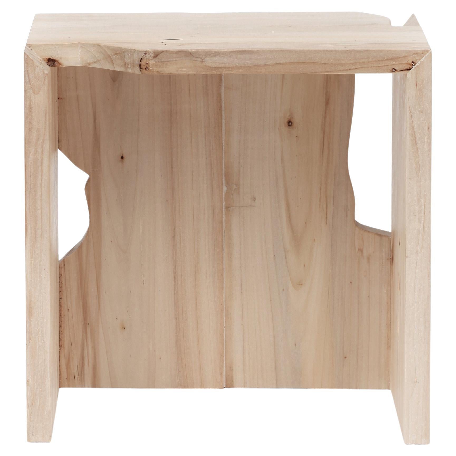 Handcrafted Wooden Stool by Vicent Orts – "Clops i Plots" Collection For Sale