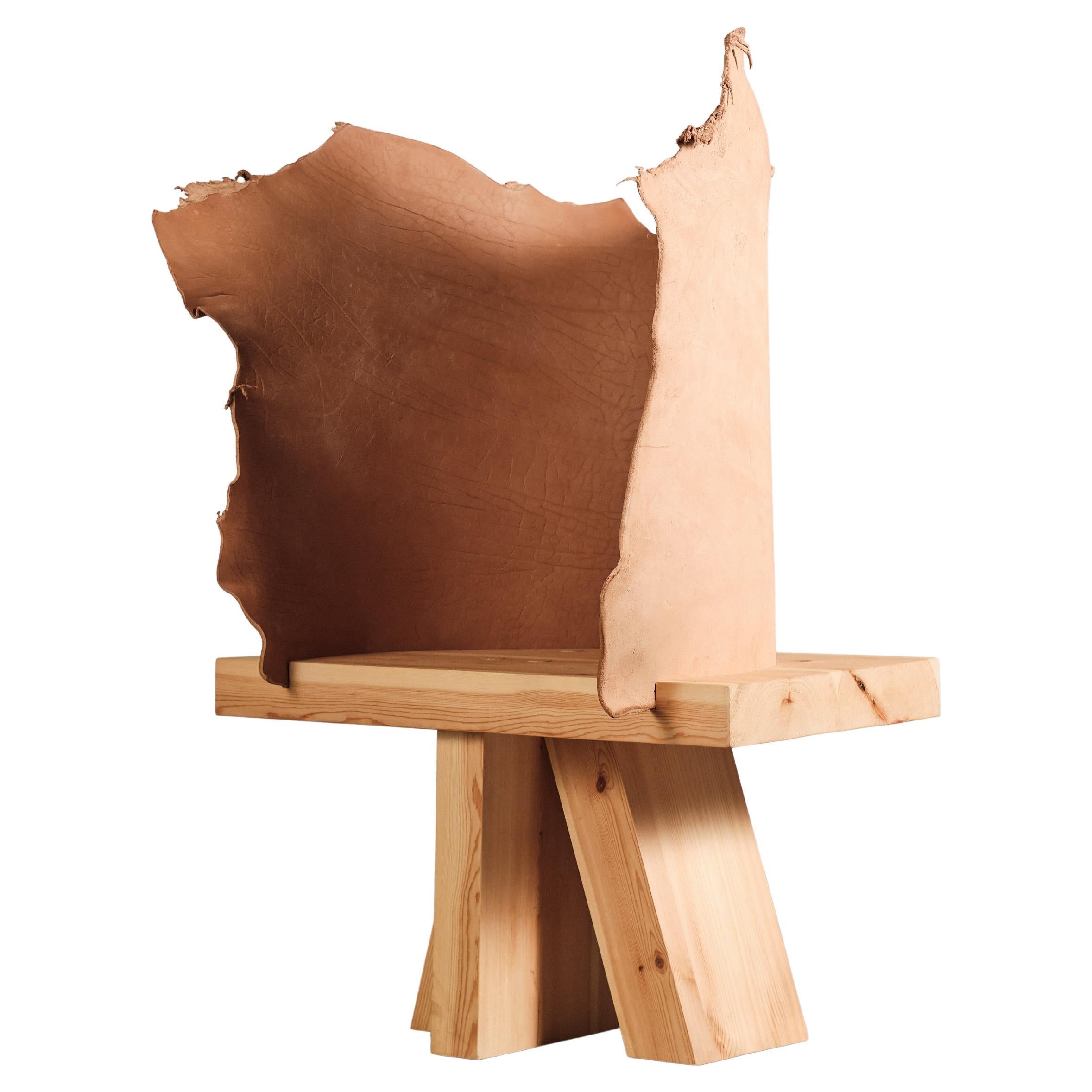 Banc en cuir de buffle d'eau Sculpture unique Mímesis 7 de Jordi Ribaudí en vente