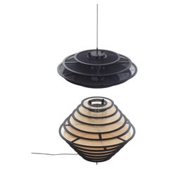 Sculptural Floor Lamp ‘Dialogue’ — Handcrafted in Natural Raffia by ELIURPI