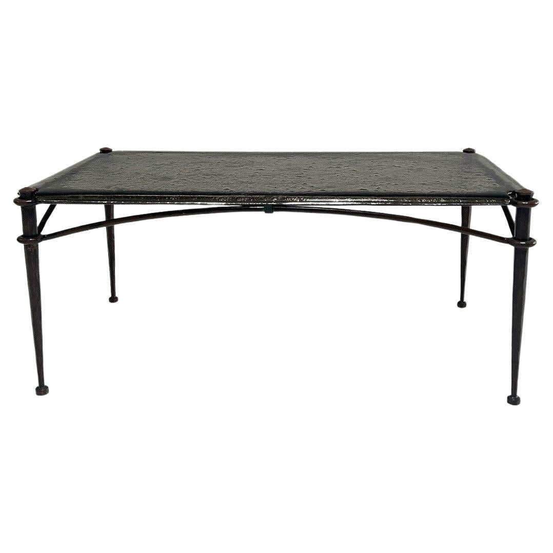 Wrought iron coffee table in the style of Lothar KluteCoffee table in the style