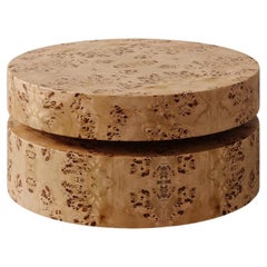 "Avenir" Burl Wood Cocktail Table by Christiane Lemieux