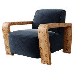 Sedia da salotto "Dumas" in velluto personalizzato di Christiane Lemieux