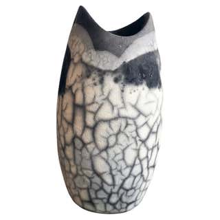 Raku Pottery Vase from NW Raku Gallery For Sale at 1stDibs