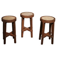Pierre Jeanneret Cane Stool, Chandigarh, c.1960s