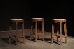 Pierre Jeanneret Cane Stool, Chandigarh, c.1960s