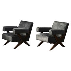 Pierre Jeanneret „Double-X“ Lounge-Sessel, Chandigarh, ca. 1950er–1960er Jahre