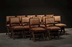Pierre Jeanneret Upholstered Dining Chair, Chandigarh, c.1958-59
