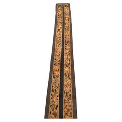 Antique French Tapestry Floral Fruit Border 31x214 cm c.1890