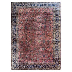 13x17 Antique Agra Rug Fine Weave New Zealand Wool 386cm x 503cm Circa 1890