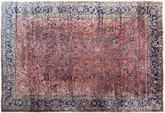 13x17 Antique Agra Rug Fine Weave New Zealand Wool 386cm x 503cm Circa 1890