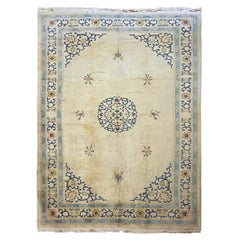 11x17 Antique Chinese Peking Rug Fine Weave Art Deco 335cm x 526cm C.1920