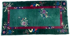 3X6 Antique Art Deco Chinese Rug Walter Nichols Tapestry 92cm x 178cm C.1920