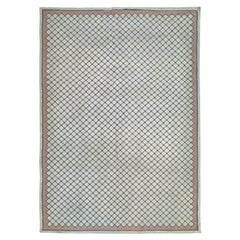 7X10 Portuguese Needlepoint Rug Flat-Woven Tapestry Edge Fraying 201cm x 305cm