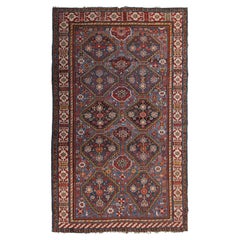 6x11 Exceptional Antique Caucasian Shirvan Rug Blue 175cm x 335cm Circa 1880