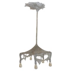 Kettenhemd Cobweb Skulpturaler Kronleuchter