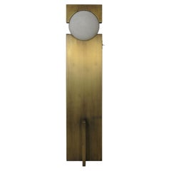 Hero Lamp by Panorammma, Brass-Plated Stainless Steel, Stone Sphere, Sculptural