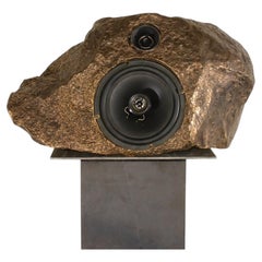 Antique Brass Sculptural Singing-Stone MDL. C. Speaker