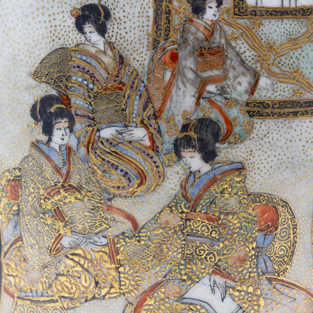 Vase japonais ancien de la période Meiji Satsuma de Ryozan en vente 12