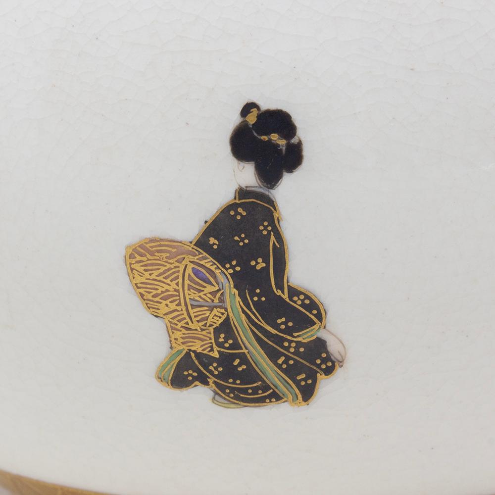 Vase Satsuma japonais ancien de la période Meiji par Kinkozan en vente 4