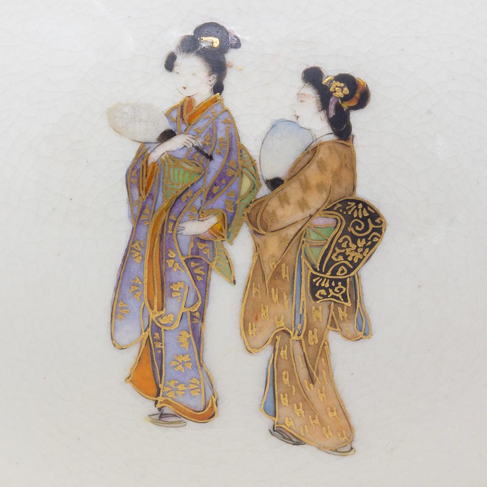 Vase Satsuma japonais ancien de la période Meiji par Kinkozan en vente 5