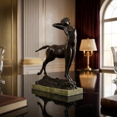 The Centauress Bronze Sculpture by American Sculptor Walter Winans