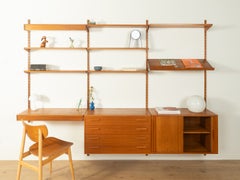 1960s Wall System, Kai Kristiansen, FM Møbler