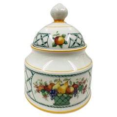 Vintage Villeroy & Boch Basket pattern Covered Sugar Bowl, Germany