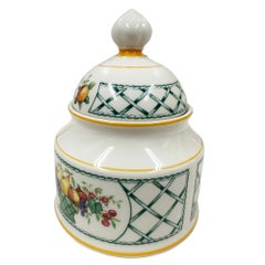 Vintage Villeroy & Boch Basket pattern Covered Sugar Bowl, Germany