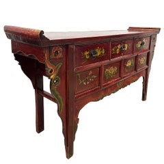 Early 20th Century antique Chinese altar table, console table or sidboard