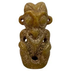 Vintage Chinese Reproduction of Neolithic Hongshan culture Carved Jade Figurine