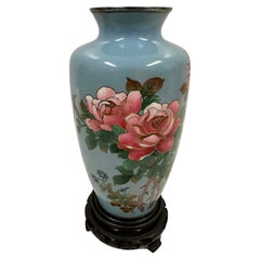 Mid-20th Century vintage Japanese cloisonné vase - Shippō-yaki