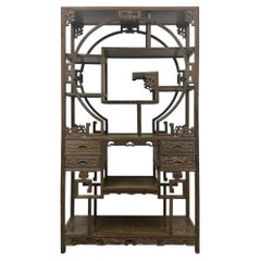 Vintage Chinese Traditional Curio Display Shelf/Multi-Treasure Cabinet