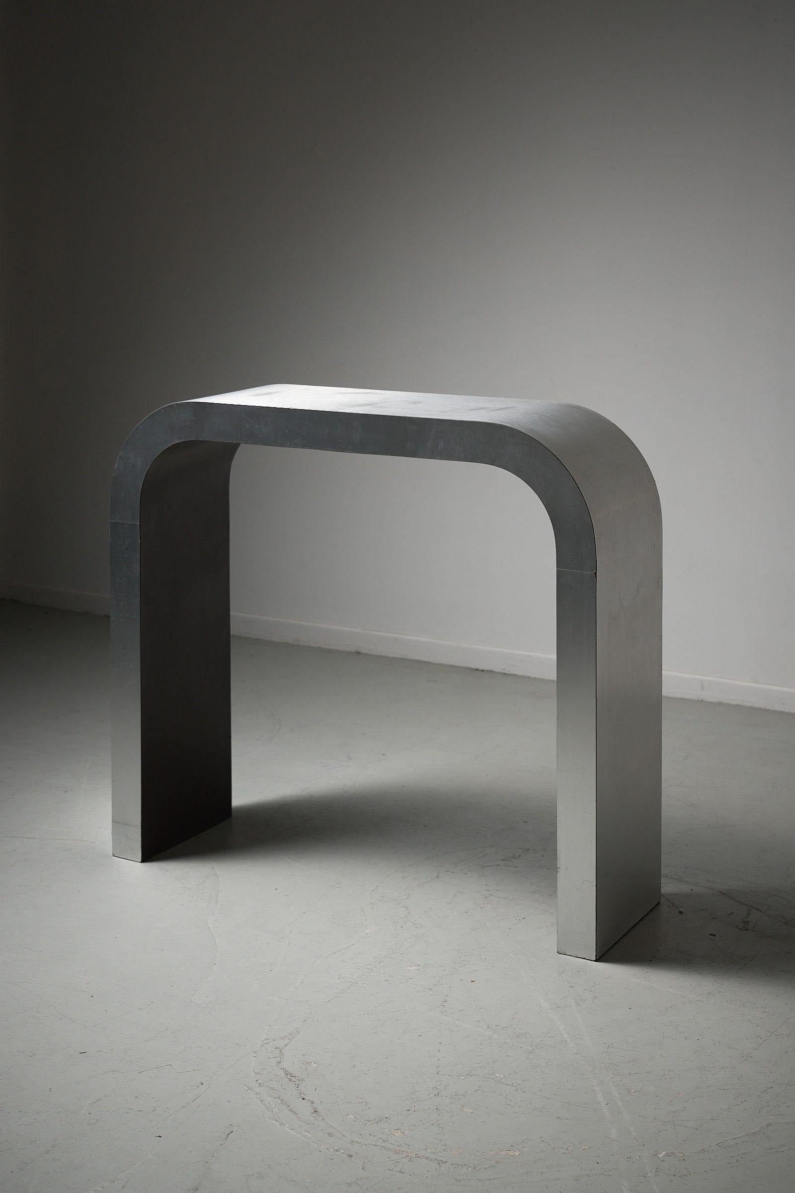 Mid-Century Modern Metal console table, 1970s For Sale