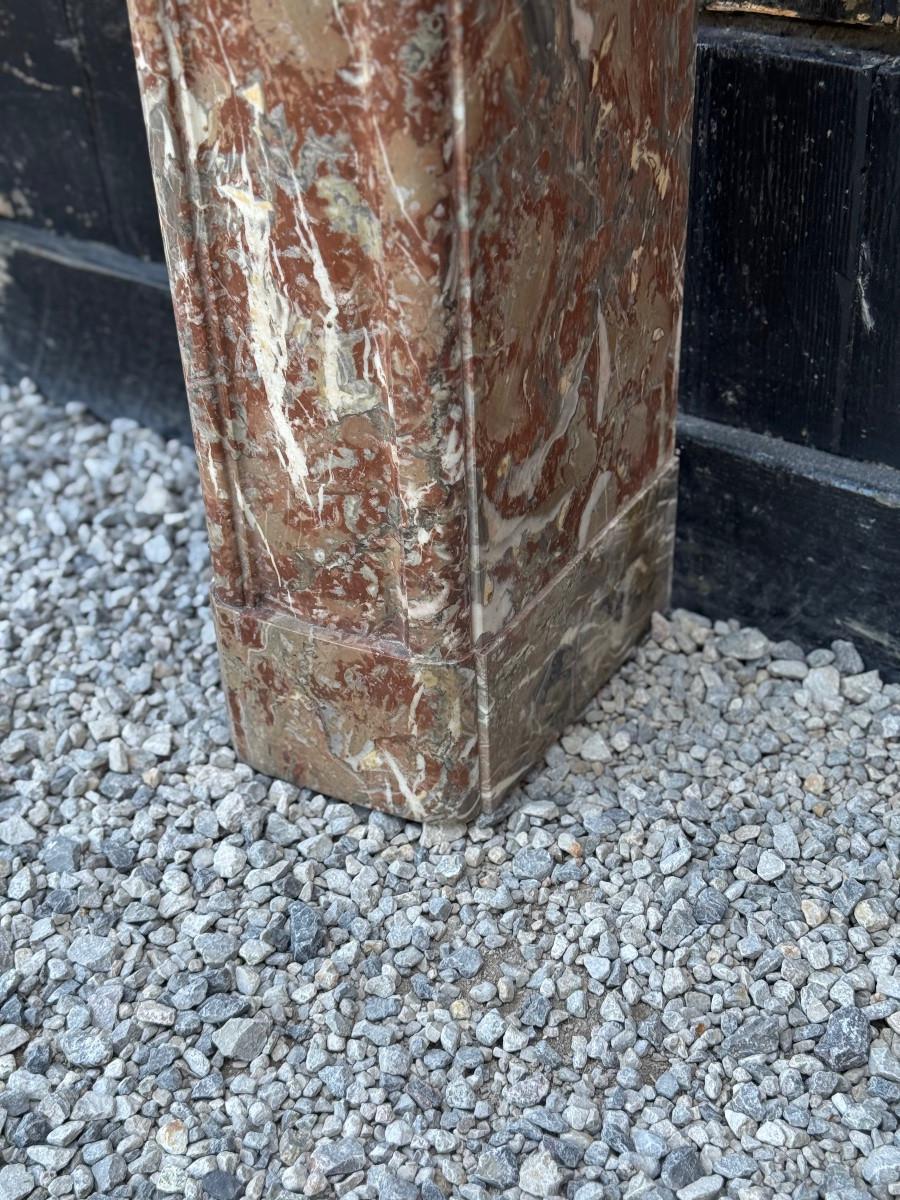 Regency-style fireplace in Rance marble, 19th century For Sale 3