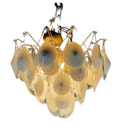 Venetian chandelier in Murano glass by Vistosi, circa 1960