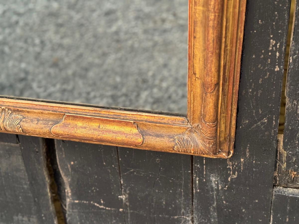 Louis XV Miroir vénitien en bois sculpté et doré, vers 1880 en vente