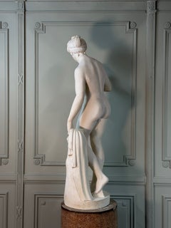 Venus with the apple, after the model by Bertel Thorvaldsen in reconstructed mar
