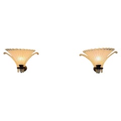 Pair of gilt bronze wall sconces in the Louis XVI style, around 1880