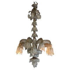 Chandelier model 'Hiverno' no. 136 F.lli Toso, 12 light arms, 1924