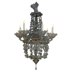 Murano glass bead chandelier, Venice around 1900