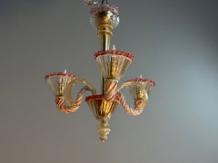 Small Venetian chandelier in Murano glass around 1940