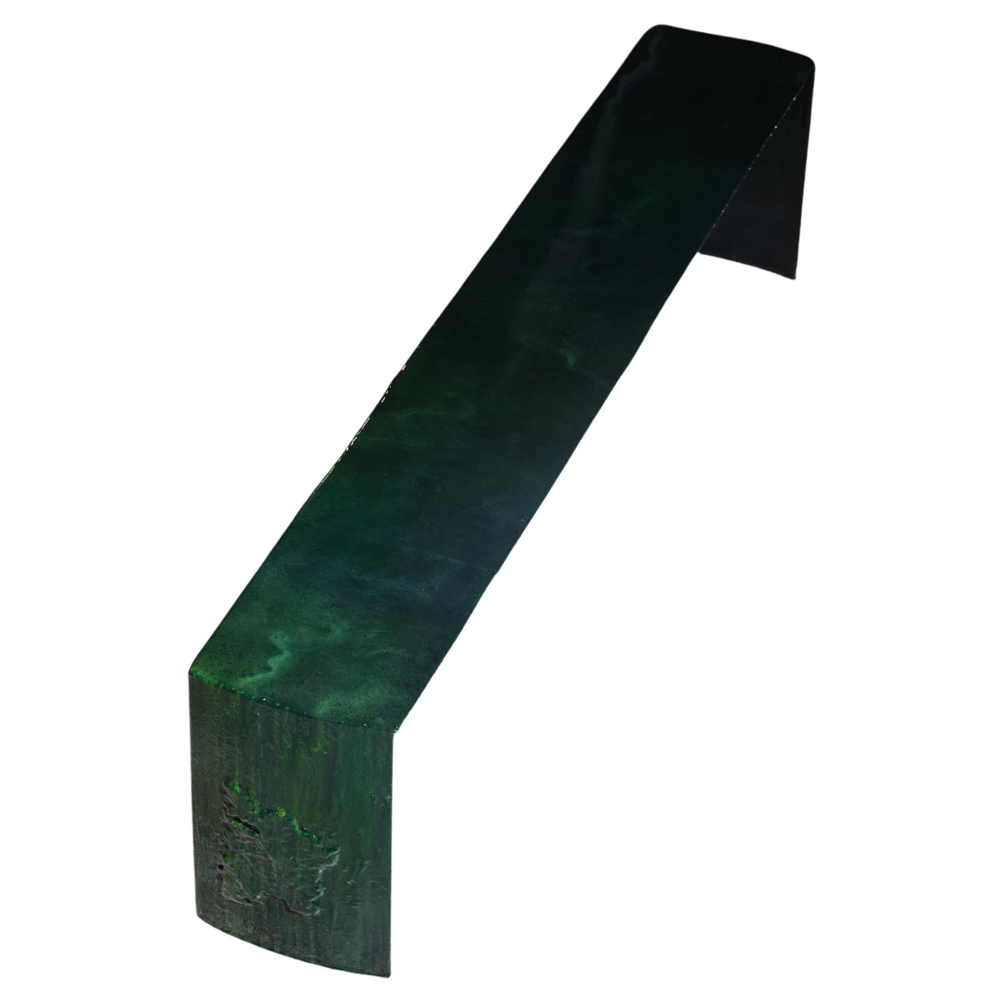 Panchina contemporanea unica nel suo genere in Greene & Greene Forest Bench